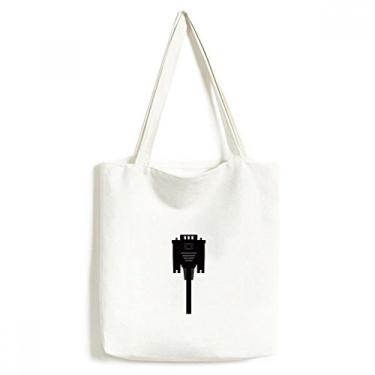 Imagem de Cabo de tela de exibição preto sacola sacola sacola de compras bolsa casual bolsa de mão