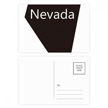 Imagem de Cartão postal de aniversário com mapa dos Estados Unidos da América de Nevada