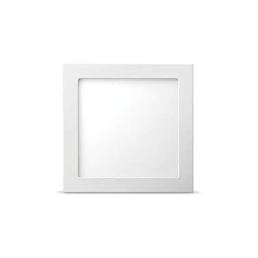Imagem de Luminária LED 6w 6500k Elgin Quadrada de Embutir Bivolt Luz Branca Fria