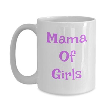 Imagem de Caneca Mama Of Girls – Caneca de café de chá – Presente de cerâmica