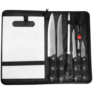 Imagem de Kit Para Churrasco 7 Peças Com Estojo N-37 Western