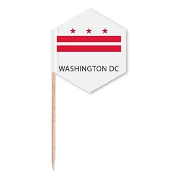 Imagem de Bandeiras de palito de dente com perfil de bandeira de D.C