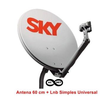 Imagem de Antena Banda Ku Original Sky Com Lnb Simples Universal
