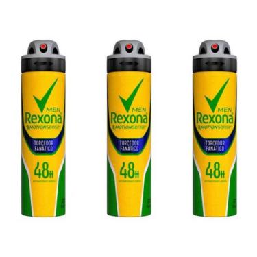 Imagem de Kit C/03 Rexona Football Fanátics Desodorante Aerosol Masculino 90G