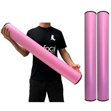 Imagem de Kit 2 Rolos Massagem Liberação Miofascial 90X12cm Rosa DF1067 Dafoca Sports