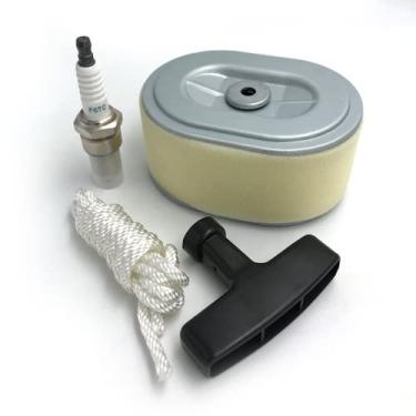 Imagem de Cabo de substituição para puxador de vela de ignição com filtro de ar compatível com kit de serviço de motor GX110 GX120