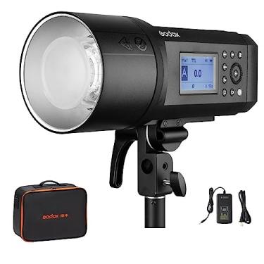 Imagem de Godox AD600Pro 600Ws TTL Outdoor Flash 2.4G 1/8000s 2600mAh Bateria 360 Flashes de potência total, Reciclagem de 0,01-0,9s para câmeras DSLR com bolsa de transporte Godox CB-09
