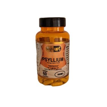 Imagem de Psyllium 60 Capsulas 500mg Ajuda Reduzir Colesterol Sérico
