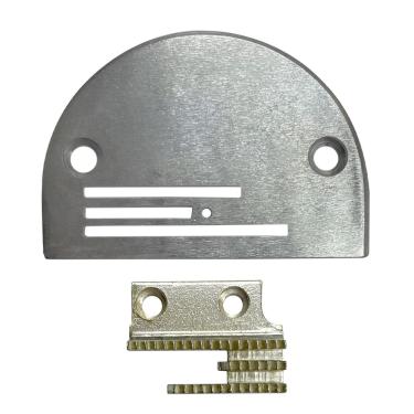 Imagem de Chapa e Dente Serrilha Para Tecidos Leve Medio ou Pesado  para Maquina de costura Reta Industrial