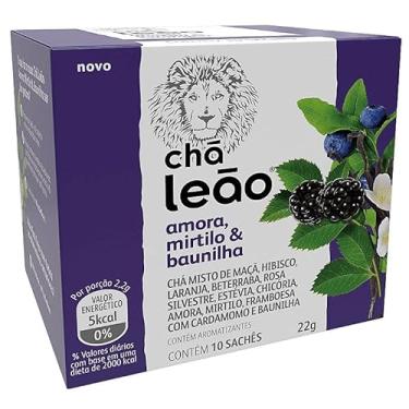 Imagem de Leão Chá Frutas E Flores - Amora Mirtilo E Baunilha 10 Sachês