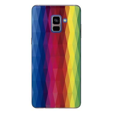 Imagem de Capa Case Capinha Samsung Galaxy A8 Plus Arco Iris Losangos - Showcase