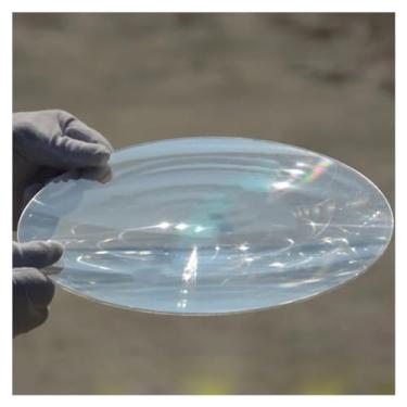 Imagem de Prismas e caleidoscópios 1 peça 240 mm de diâmetro redondo plástico óptico grande comprimento da lente de fresnel solar 250 300 mm ampliação ciência kits ópticos de sala de aula (cor: transparente, tamanho: 240MM_300MM_2MM)