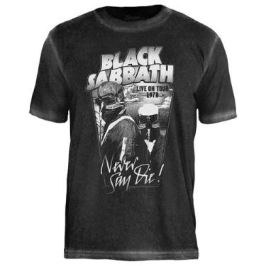 Imagem de Camiseta Black Sabbath-(Especial)-Never Say Day - Top - Stamp