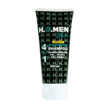 Imagem de Shampoo Condicionador Masculino 41 Cabelo Corpo Barba Anticaspa H.O.Me
