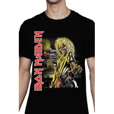 Imagem de Camiseta Iron Maiden Killers Blusa Oficial Licenciado Banda De Rock Un
