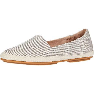 Imagem de FitFlop Sandália alpargata feminina Siren, Listra com glitter de pedra, 5