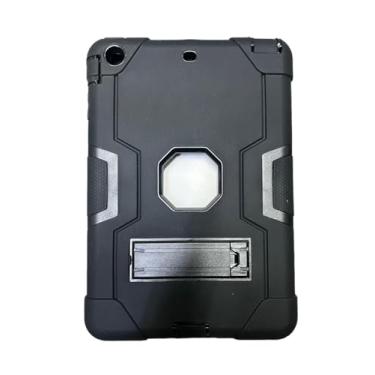 Imagem de Capa ANTI-SHOCK Compatível Para IPAD Mini 1 2 3 A1432 A1454 A1455/A1489 A1490 A1491/A1599 A1600 (2012-2014)- (Preto),Anti-impressão digital, anti-riscos, anti-colisão (Nota: sem película protetora)