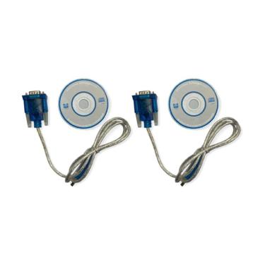 Imagem de Kit 2 Cabo Extensor Crs-80 Adaptador Rs-232 Interface Db9 Serial Instrumentos Micro Processados Usb Windows Instrutherm