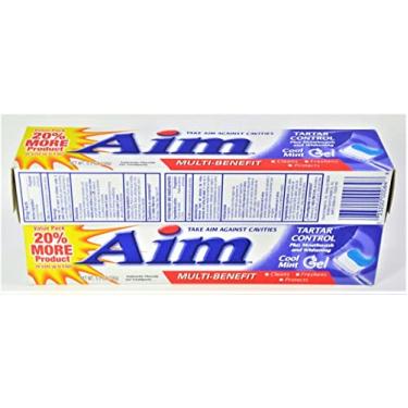 Imagem de Aim Pasta de dente com flúor antiantiticavidade Tartar Control - 156 g, pacote com 2