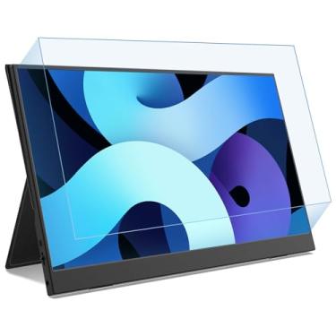 Imagem de F FORITO Pacote com 2 protetores de tela para laptop antiluz azul fosco de 35.6 cm, compatível com monitor portátil ARZOPA/Lenovo/KYY de 14 polegadas, protetor de tela antirreflexo e redução da tensão