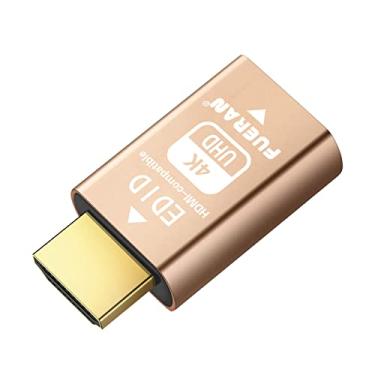 Imagem de FUERAN Emulador HDMI edid - Através para divisores de vídeo, interruptores, extensores e receptores AV - emulador hdmi falso, saída de sinal estável (3840 x 2160 @ 59 Hz (padrão-1080P))