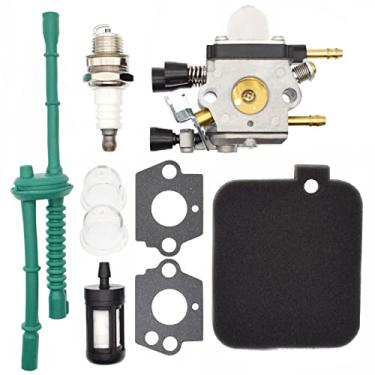 Imagem de Kit de carburador Gmailmall BG45 para soprador de folhas Stihl BG45 BG46 BG55 BG65 BG85 SH55 SH85 42291200606 Carb Zama C1Q-S68G C1Q-S68 com filtro