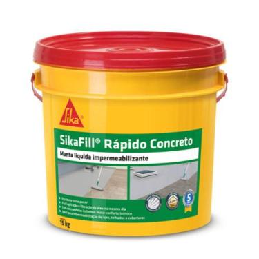 Imagem de Sikafill Rapido Branco 15Kg Impermeabilizante De Telhados - Sika S.A.