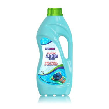 Imagem de Algicida de Choque 1 Lts Limpeza Total Contra Algas e Água Verde Nas piscinas