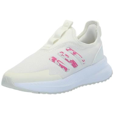 Imagem de adidas Tênis adulto unissex X_PLRPULSE, Branco/Rosa Fusion/Marfim, 9.5 Women/8.5 Men