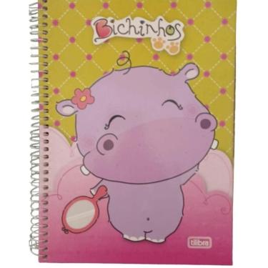Imagem de Caderno Universitário Capa Dura 1 Matéria 96 Folhas Bichinhos Tilibra