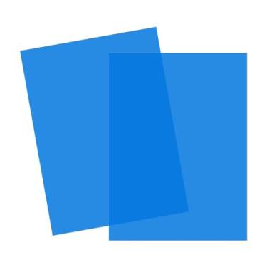 Imagem de Gralara 2 folhas translúcidas de pvc, filtro de luz em gel de correção de sobreposições coloridas a4 para iluminação, arte, artesanato, sinal de pintura, Azul