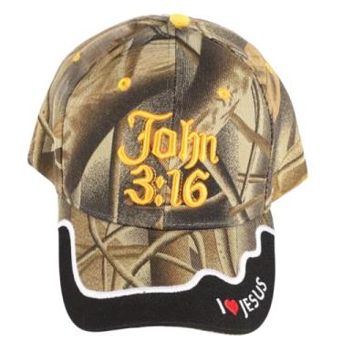 Imagem de Boné Swanson Christian Supply 111790 - John 3-16 - Camuflagem