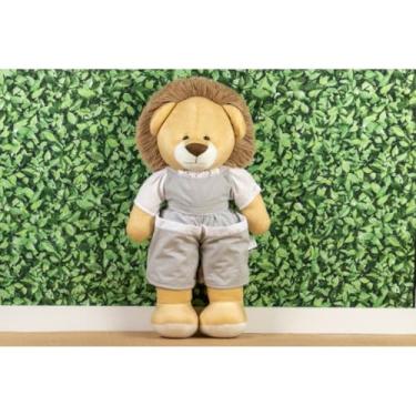 Imagem de Leão de Pelúcia Porta Fraldas, 65 cm (MACACÃO CINZA)