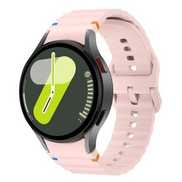 Imagem de Sodhad Pulseira de silicone macio compatível com Samsung Galaxy Watch 7 de 44 mm e 40 mm, pulseira esportiva respirável para Galaxy Watch 7 6 5 4 mm e 4 mm de 44 mm e 40 mm/Galaxy Watch 6 Classic de