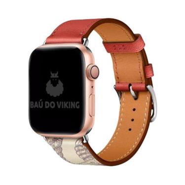 Imagem de Pulseira Single Tour Couro Para Apple Watch 42mm 38mm 44mm - Baú do Vi