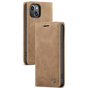 Imagem de Capa Capinha Couro Imã Carteira Para iPhone 15 Plus Pro Max - Danet, M