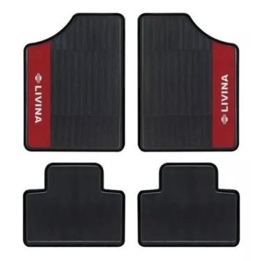Imagem de Jogo 4 Tapetes De Carro Nissan Livina Borracha Grossa Couro - CAPA SHO