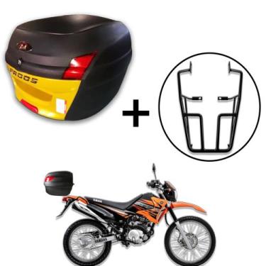 Imagem de Baú 34 litros Awa Proos com Bagageiro para XTZ 125 2002-2016, Dourado