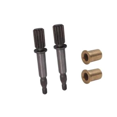 Imagem de Kit 2 Pinhão + 2 buchas de Bronze da tampa Electrolux Lm08/lm06/lte12/