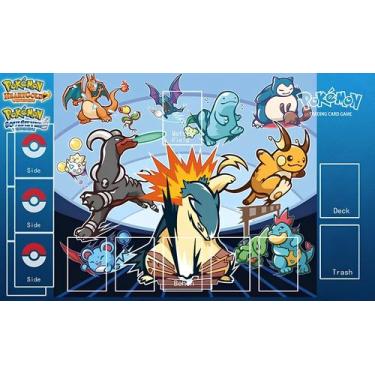Imagem de Playmat e/ou Mouse Pad Gamer Pokémon Card Game Trading c/ marcação - D
