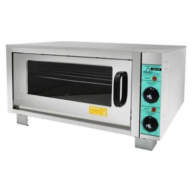Imagem de Forno Industrial Elétrico 1 Câmara 20 cm Inox FIE1C50x50 Metalmaq, 220