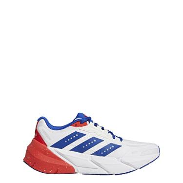 Imagem de adidas Originals Tênis de corrida unissex Superstar Vulc ADV, Branco nuvem/azul royal/vermelho, 40