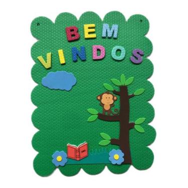 Imagem de Kit Painel Para Sala de Aula Calendário Aniversariante e Bem Vindos - 