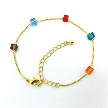Imagem de Pulseira Feminina 16/21cm Ciganinho Folheado Ouro 18k PL504 - WNBIJOUT