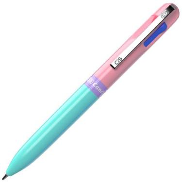 Imagem de Caneta Esferográfica 4x1 Candy Rosa e Verde - CiS