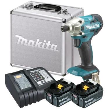 Imagem de Parafusadeira De Impacto A Bateria 18v 3ah Dtd156 Makita Bivolt