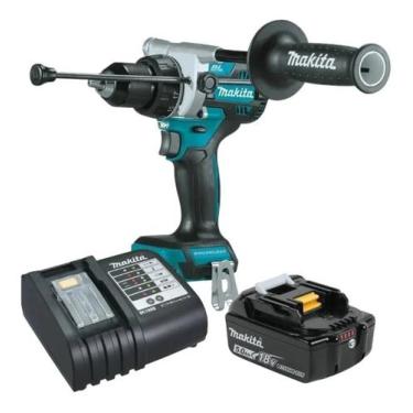 Imagem de Furadeira Parafusadeira de Impacto A Bateria 18v 5ah Makita Dhp486z Bi