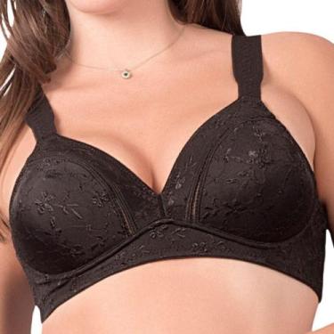 Imagem de Sutiã Sustentação Duloren 111810 Microfibra, Preto, 52