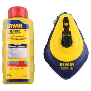 Imagem de Kit 3PC Kit Giz de Linha Vermelho 30mts 13955 - Irwin