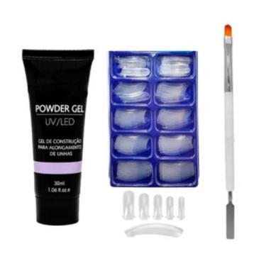 Imagem de Polygel Led Uv Molde F1 Com Pincel Duplo Com Espátula - A.R Variedades